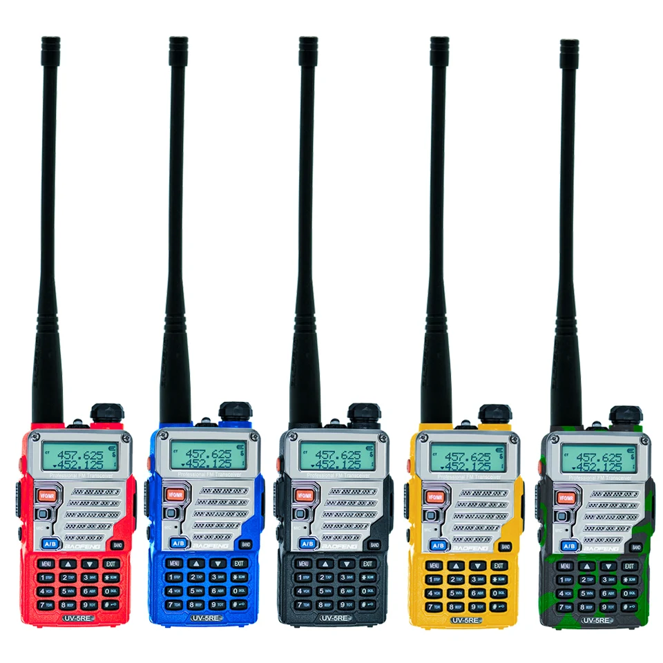 Walkie talkie baofeng uv-5re dual band cb radio uv5r versao atualizada 5 w 128ch uhf &amp vhf portatil | Мобильные телефоны и