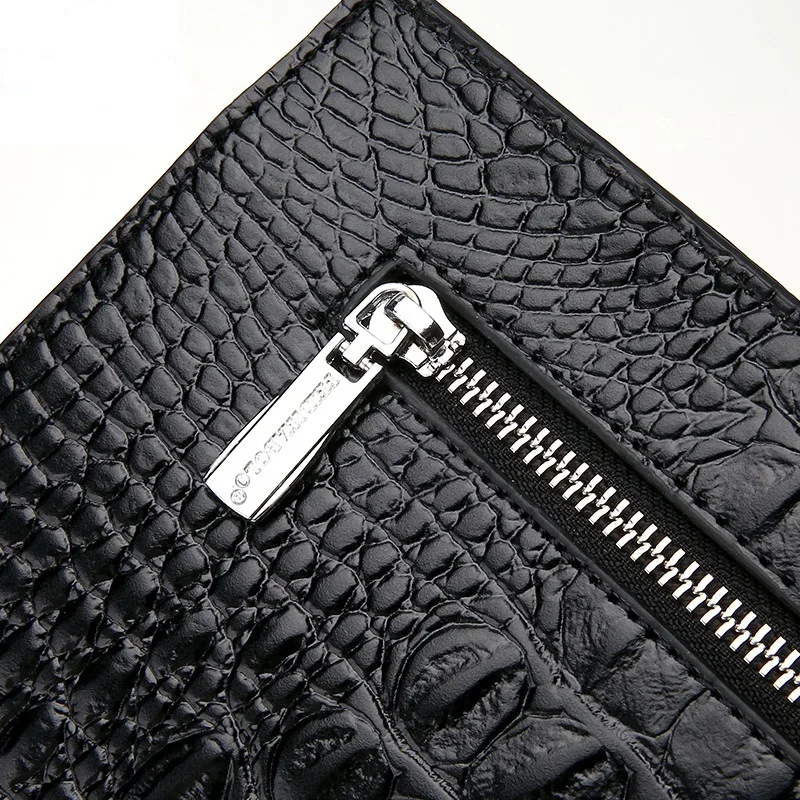 2019 New Alligator Business Men's Long Wallets Natural Real Leather Male Cow Genuine Cash Purses Clutch Men Card Holders | Багаж и