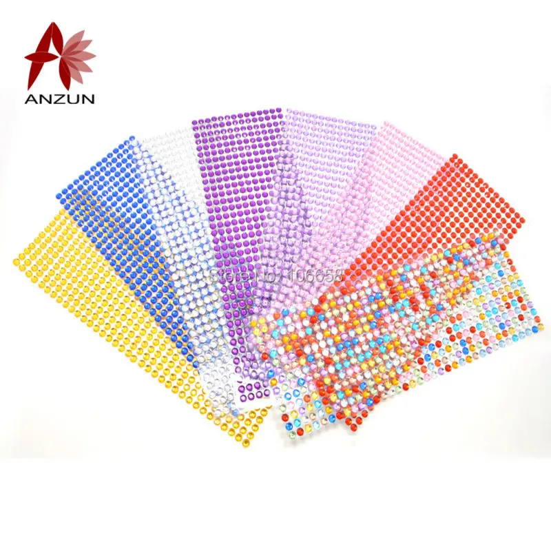 2 листа 504 шт./лист 6 мм Самоклеящиеся (полоски) самоклеящиеся наклейки Стразы Украшения самодельные наклейки декоративные наклейки стильные аксессуары