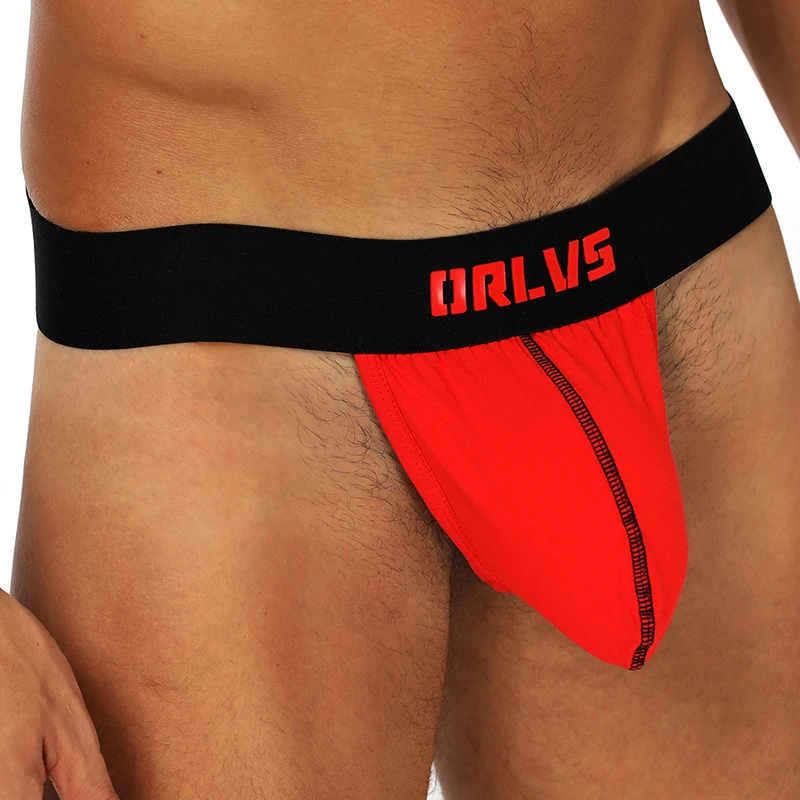 ORLVS 2019 Gay jockstrap 4 шт./лот петух кольцо нижнее белье сетчатые мужские трусики стринги
