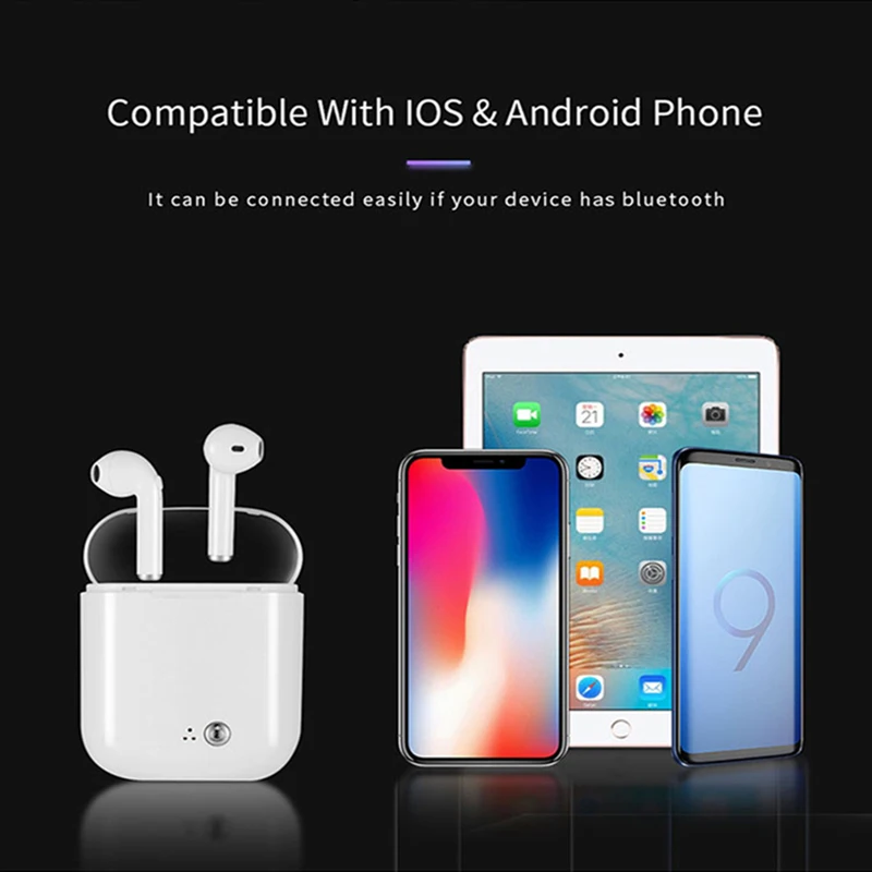 Новые i7s плюс TWS Bluetooth наушники мини гарнитура микрофон Беспроводные с зарядным