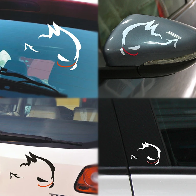 Автомобильная наклейка для Фольксваген злой кролик светоотражающая виниловая 2