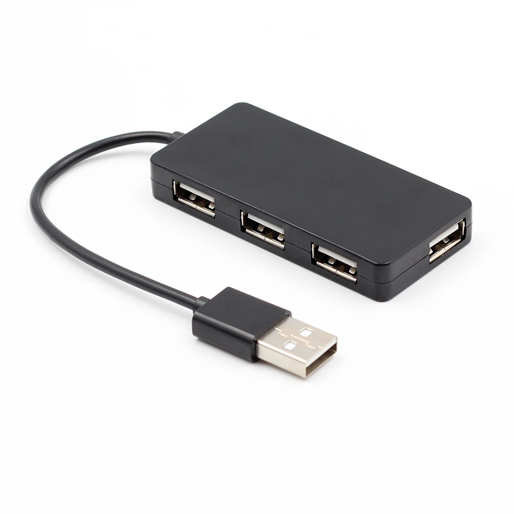 GOOJODOQ 4 порта USB 2 0 концентратор сплиттер кабель адаптер для ноутбука ПК Macbook тонкий