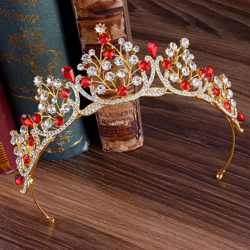 Bride Wedding Luxury Blue Crystal Tiaras For Women Elegant Bridal Crowns king Hair Accessories Fashion jewelry | Украшения и