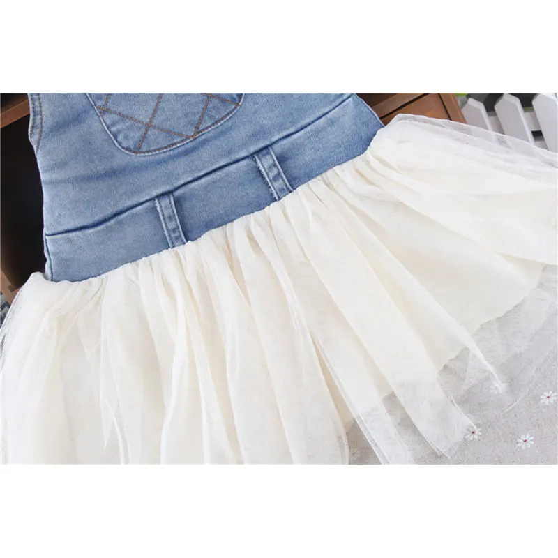 Детское джинсовое платье пачка без рукавов|outfit fashion|children girls clothingfashion girl clothing |