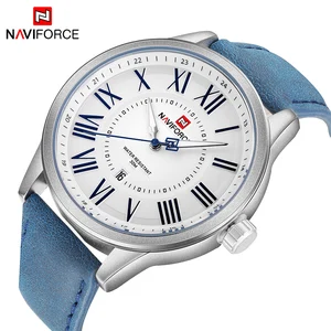 Часы наручные NAVIFORCE Мужские кварцевые, деловые повседневные спортивные водонепроницаемые с большим циферблатом и римскими цифрами