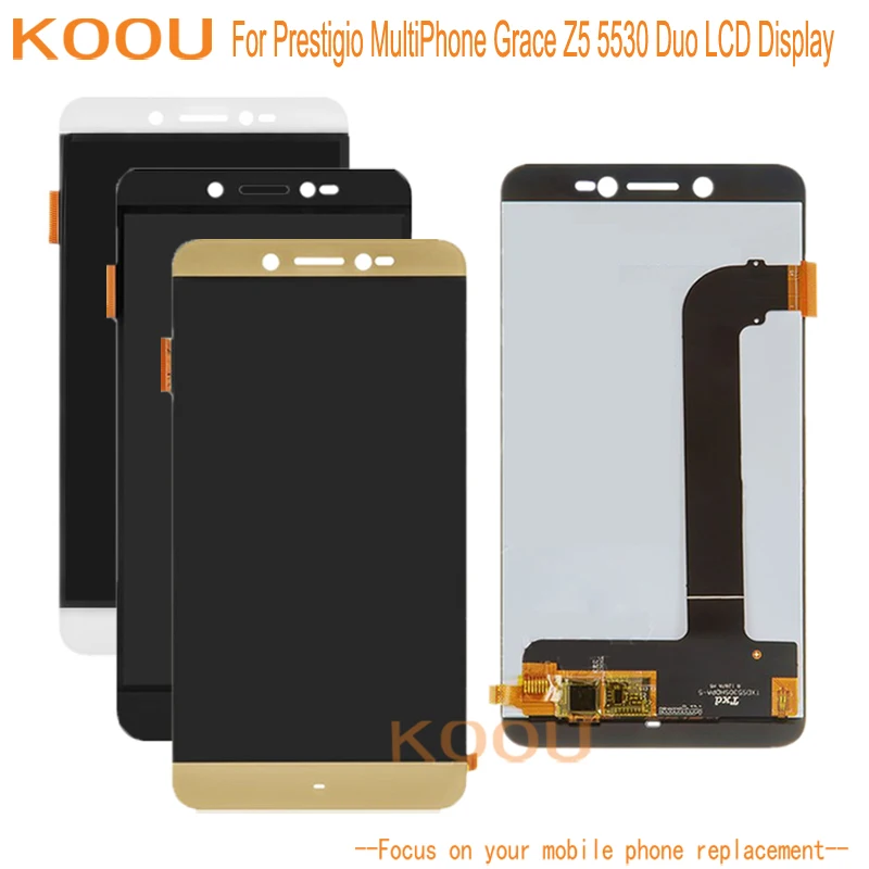 ЖК дисплей для Prestigio MultiPhone Grace Z5 5530 Duo + сенсорный экран дигитайзер сборка Замена