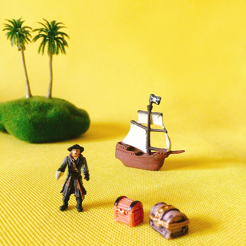 Пиратский корабль/Кукольный дом/миниатюры/милый/Сказочный Садовый