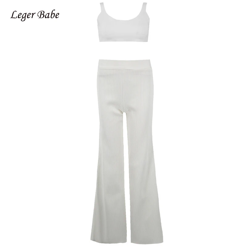 2018 г. Элегантные Для женщин белые пикантные Двойка комплект повязку Спагетти