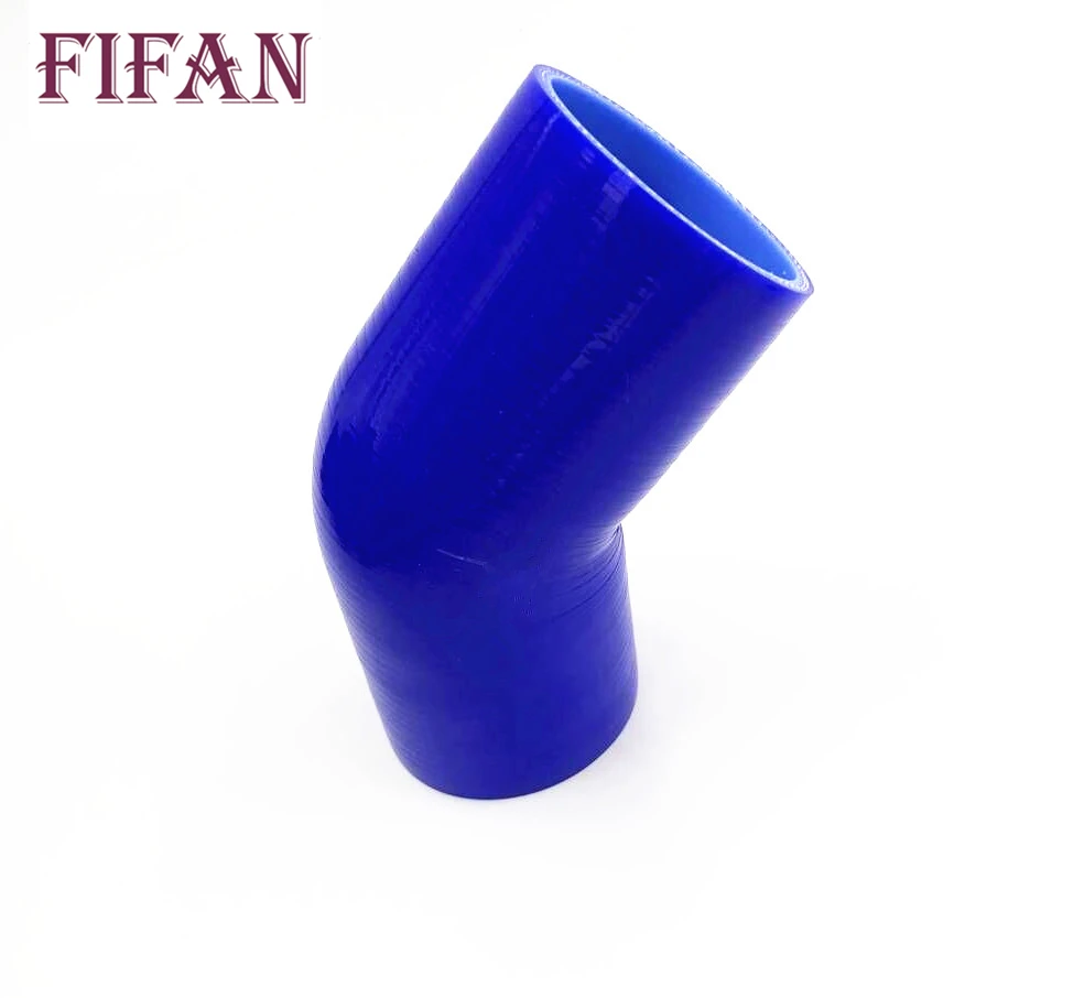FIFAN черный/синий 2 0 &quot51 мм/2 5'' 63 мм/3 'ྈ мм 45 градусов Локоть силиконовый