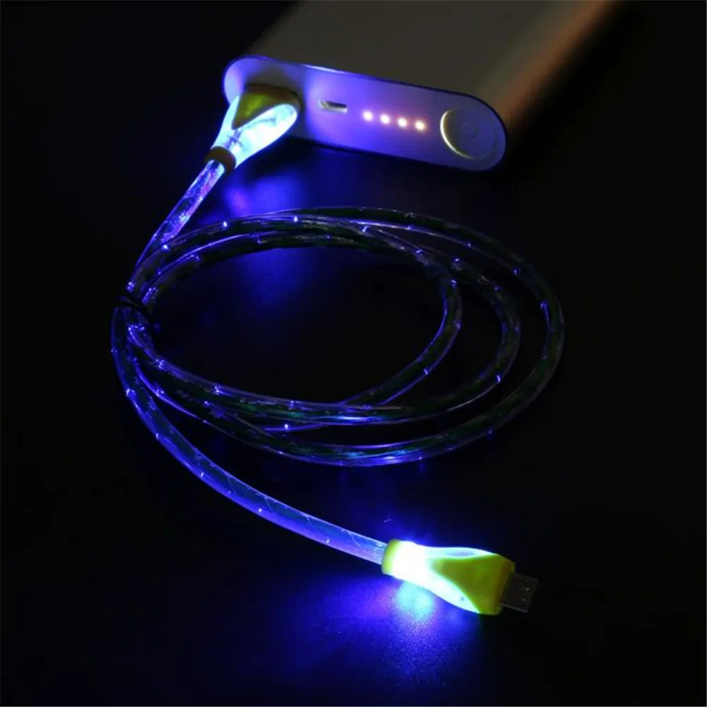 1 м светодиодный Micro USB кабель адаптер зарядное устройство для синхронизации