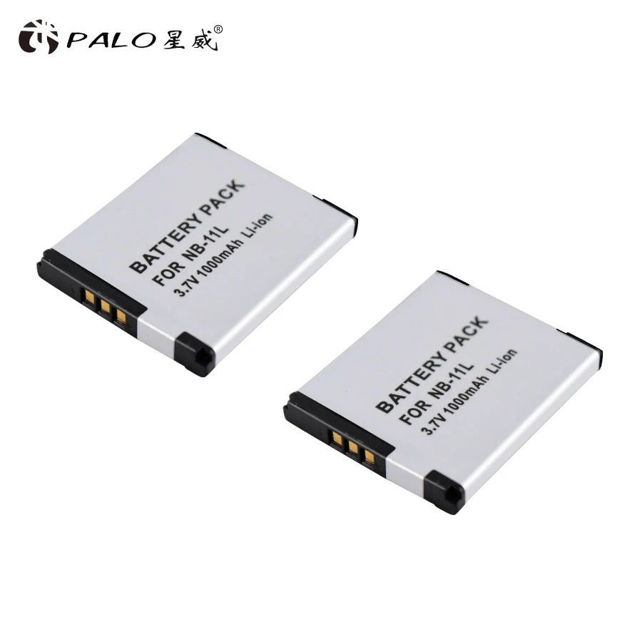 Аккумулятор для фотоаппарата PALO, 2 шт., 3,7 в, 1000 мАч, литий-ионный аккумулятор для камеры CANON SX430 IXUS265 A2600 A2300 IS/A2400 IS/A2500