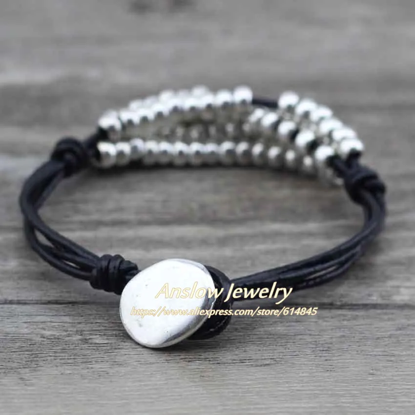 Anslow модные ювелирные изделия оптом дешевая цена Beaden Statement Wrap Strand Бусы Бренд