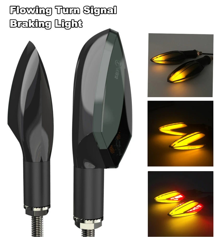 1 пара двухцветные светодиодсветодиодный указатели поворота для мотоцикла 12 В |