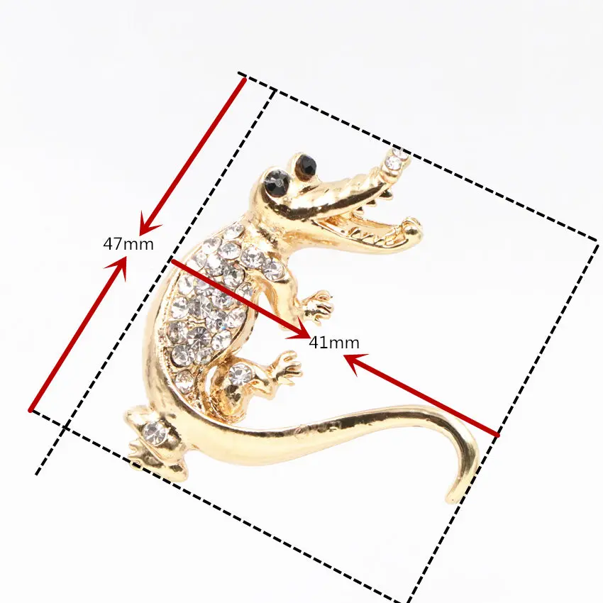 Charms Gold Color Animal Shape Pin and Brooch Zinc Alloy Breastpin Rhinestone Halloween Christmas Party Gifts Jewelry A653 | Украшения и