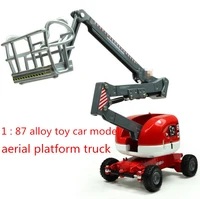 free shipping2014 super cool 1 87 alloy slide toy models construction vehicles aerial platform truck baby educational toys