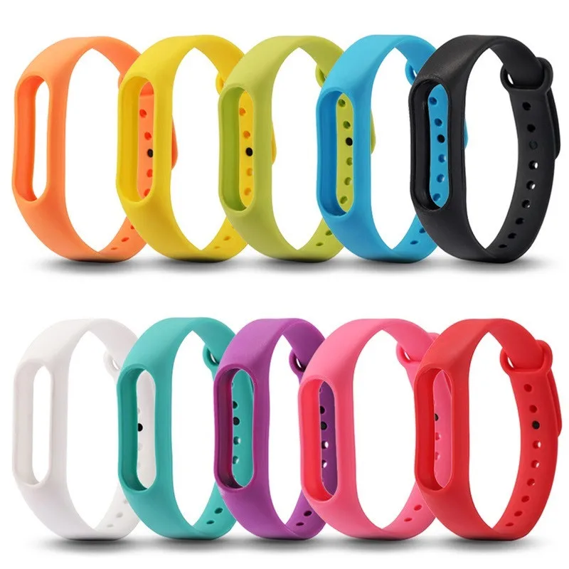 Ремешок для браслета Xiaomi Mi Band 2 цветной ремешок сменный силиконовый смарт-браслет