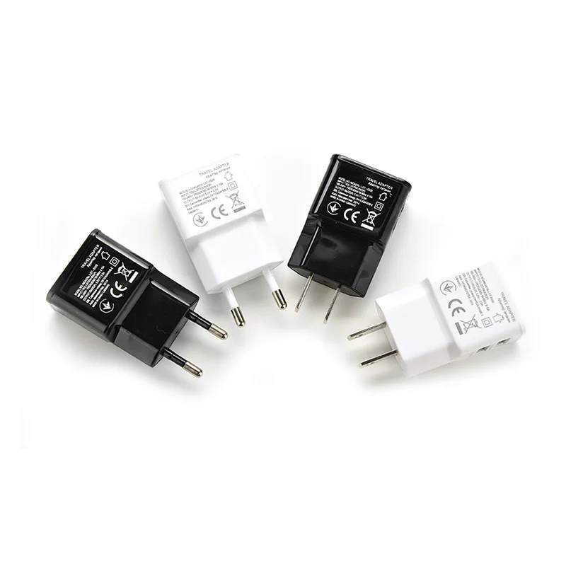 Вилка стандарта ЕС/США двойной порт USB 2 Мобильный телефон для дома и путешествий