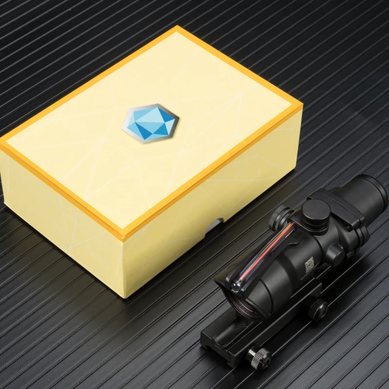 ACOG 4X32 оптический прицел с красной подсветкой черного цвета тактический