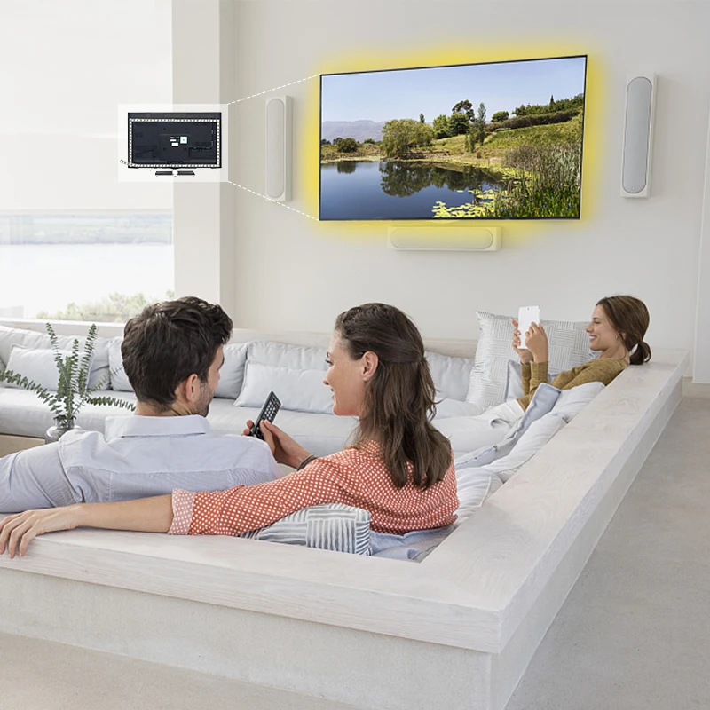 5 m DC5V ключ переключатель управления светодиодный RGB Светодиодные ленты с