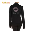 Куртка на молнии для фигурного катания, для девочек, для тренировок, соревнований, для катания на коньках, теплая флисовая розовая