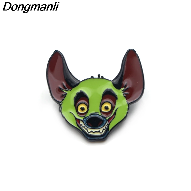 P3350 Dongmanli Король Лев эмалированные булавки и броши для женщин и мужчин нагрудные булавки рюкзак сумки значок подарки для детей