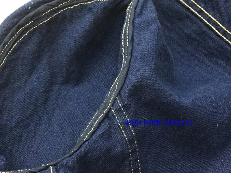 BOB DONG репликация Wabash Индиго железнодорожная Рабочая куртка 12,5 oz винтажная мужская куртка в полоску верхняя одежда Весенняя Рабочая куртка 44