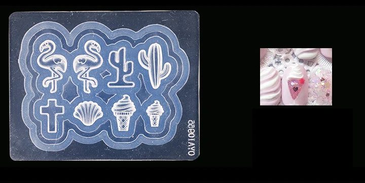 1 шт. Жидкая силиконовая форма для ювелирных изделий из УФ смолы с изображением