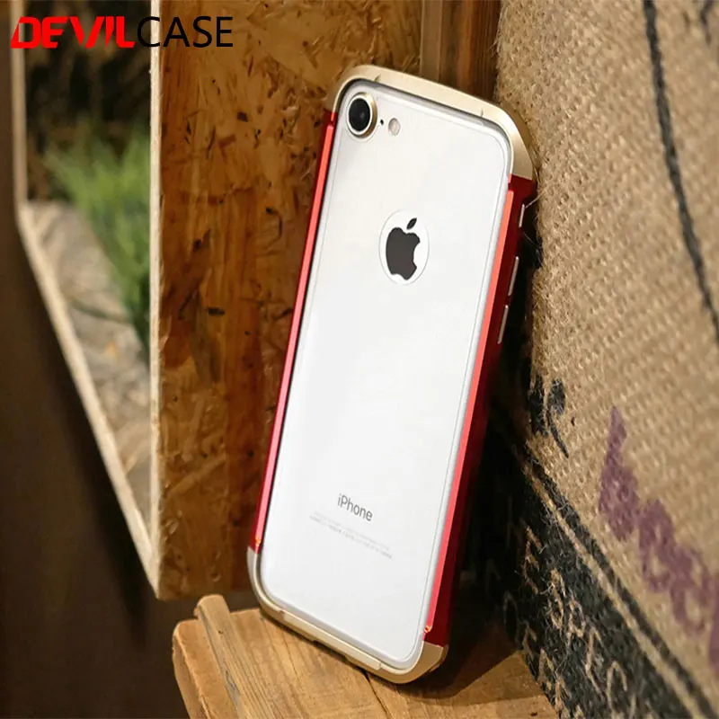 DEVILCASE для iPhone 7 7Plus новый тип X бампер рамка противоударный корпус алюминий +