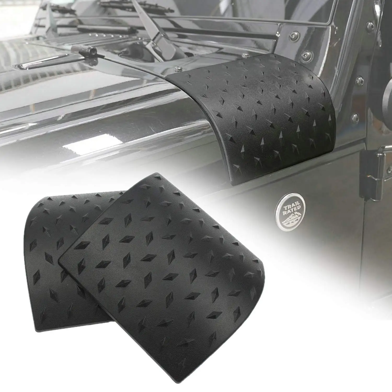 Danti последний черный корпус капота броня внешняя Крышка для Jeep Wrangler Rubicon сахара JK