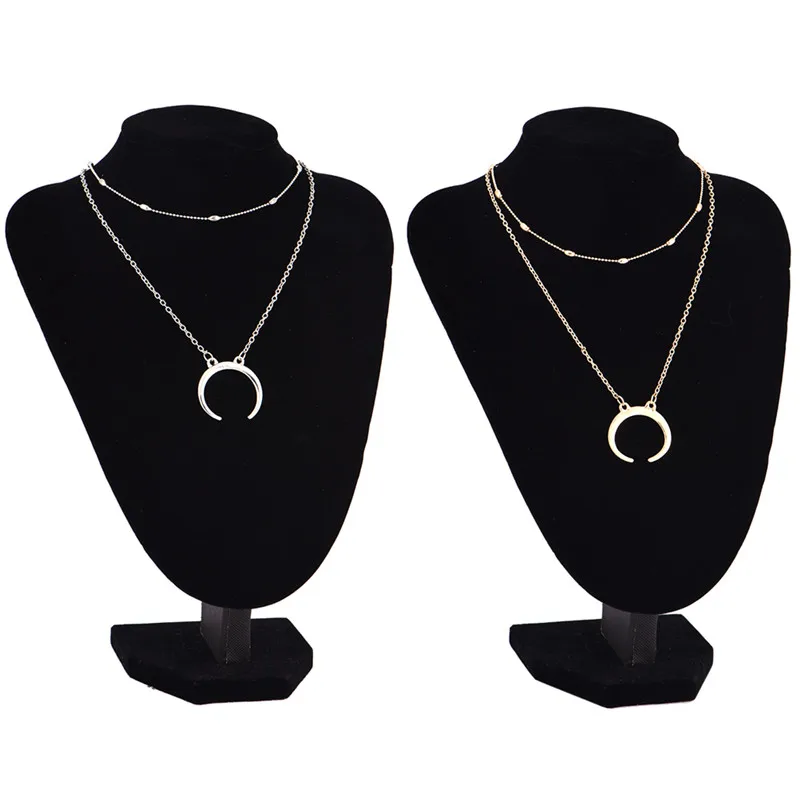 Hoorn Boho Dubbellaags чокер Kettingen 2017 Винтаж Bijoux Handgemaakte Crystal Ketting voor Vrouwen|ketting vrouwen|bijoux vintageboho
