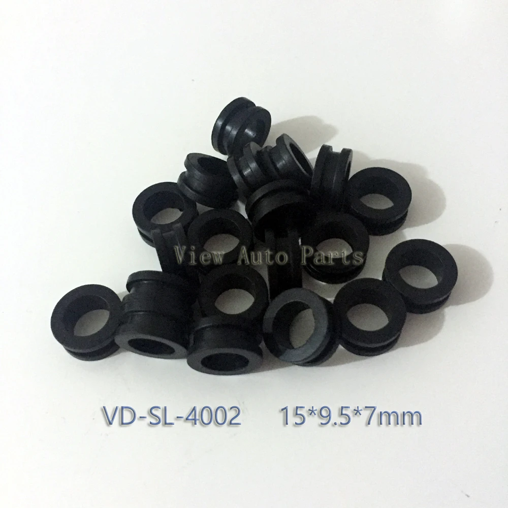 100pcs for Mitsubishi Top Feed Fuel Injector Grommet Rubber Seal Fuel Injector Repair Kit 15*9.5*7mm VD-SL-4002
