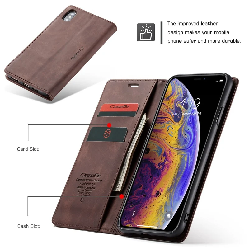Кожаный чехол-книжка с бумажником для iPhone X, XR, XS, Max, чехол с подставкой, Магнитный чехол для телефона, Fundas для iPhone 7, 6s, 6, 8 Plus, чехол, Coque
