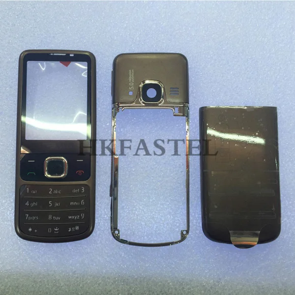 Full housing keypad Hkfatel Высококачественный коричневый Чехол для Nokia 6700 6700c 6700 Классический Полный Чехол для мобильного телефона с английской клавиатурой - Цвет: Full housing keypad