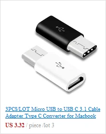 Тип C адаптер USB C Женский к USB2.0 Мужской конвертер тип-c OTG кабель для samsung Galaxy s8 s9 huawei P20