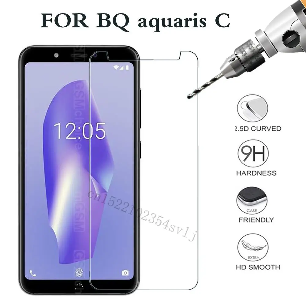 

for BQ aquaris C Smartphone Explosion-proof 9H Protective Film cover Screen Protector for BQ aquarisC Tempered Glass