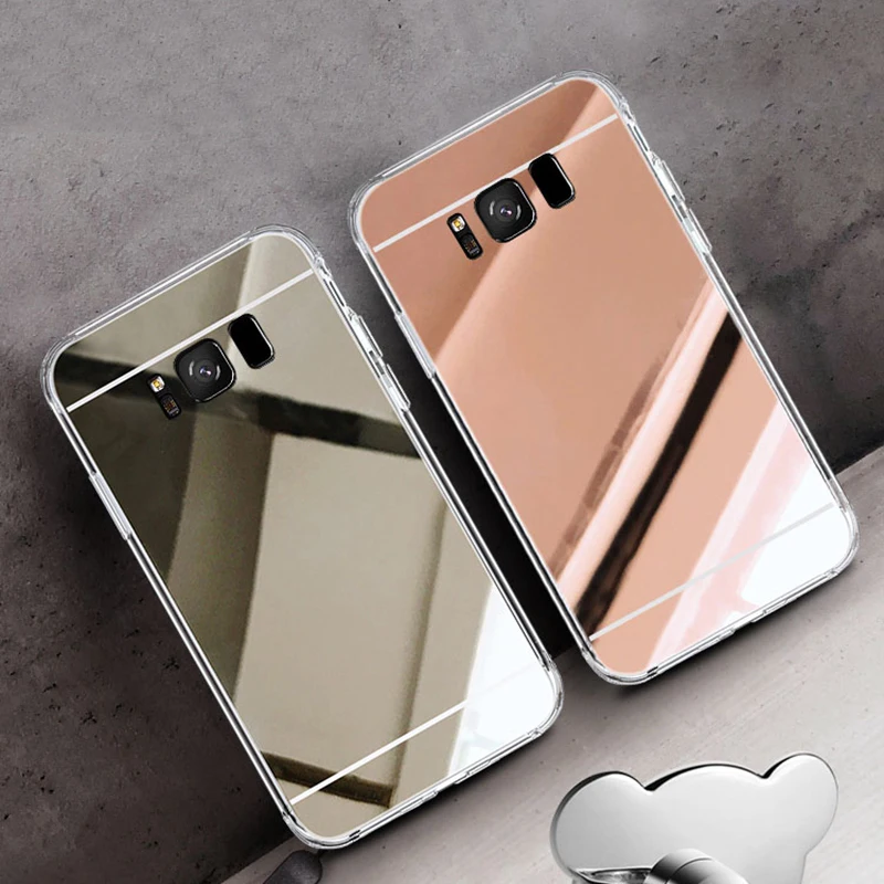 Зеркальный чехол с покрытием для Samsung Galaxy A6 A8 Plus 2018 A7 J2 Pro J4 J6 J8 A750 A750F Модный мягкий