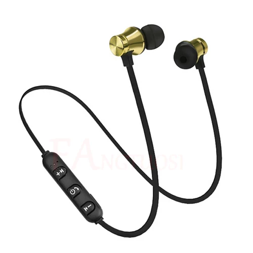 gold FANGTUOSI, беспроводные bluetooth наушники, Спортивная гарнитура для Xiaomi iPhone 8 X, стерео наушники, наушники fone de ouvido с микрофоном - Цвет: gold