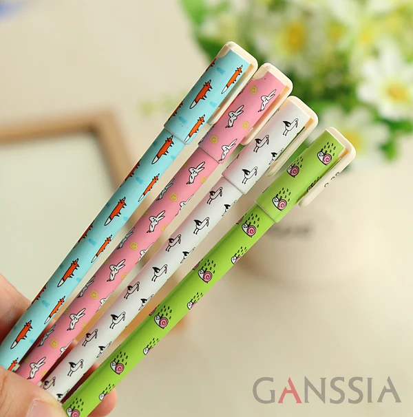 1 шт. милые ручки с рисунком животных для письма детей канцелярские