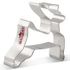 KENIAO Рождественская леопардовая форма для печенья с оленями-8,5x8,5 см бисквит Фондант форма для сэндвичей хлеба-нержавеющая сталь