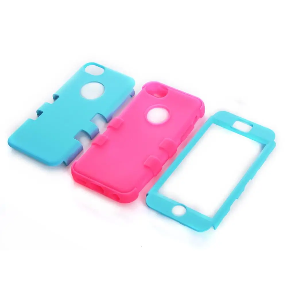Шок Пыли Защитной Оболочки Чехол для IPhone 5C Красивые Цветные Силиконовые Рукава 3