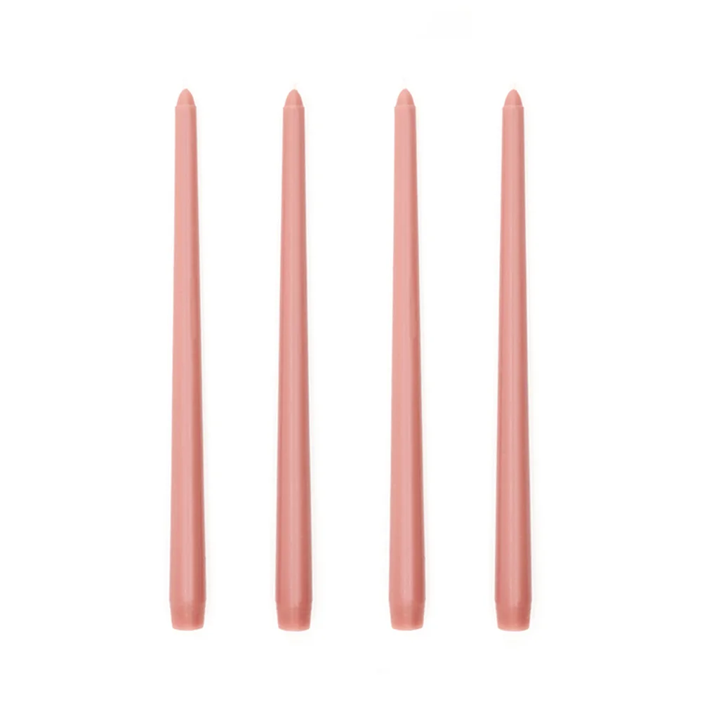 Grey Pink 4 Pcs 4 шт., розовые свадебные свечи для девочек, романтические бездымные розовые Ретро свечи, художественные свечи для свадебной вечеринки, украшения для дома - Цвет: Grey Pink 4 Pcs