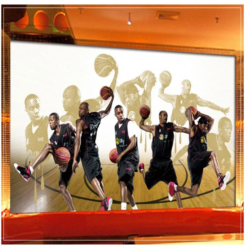 Пользовательские фото обои на заказ Баскетбол Футбол тема КТВ Бар гостиная