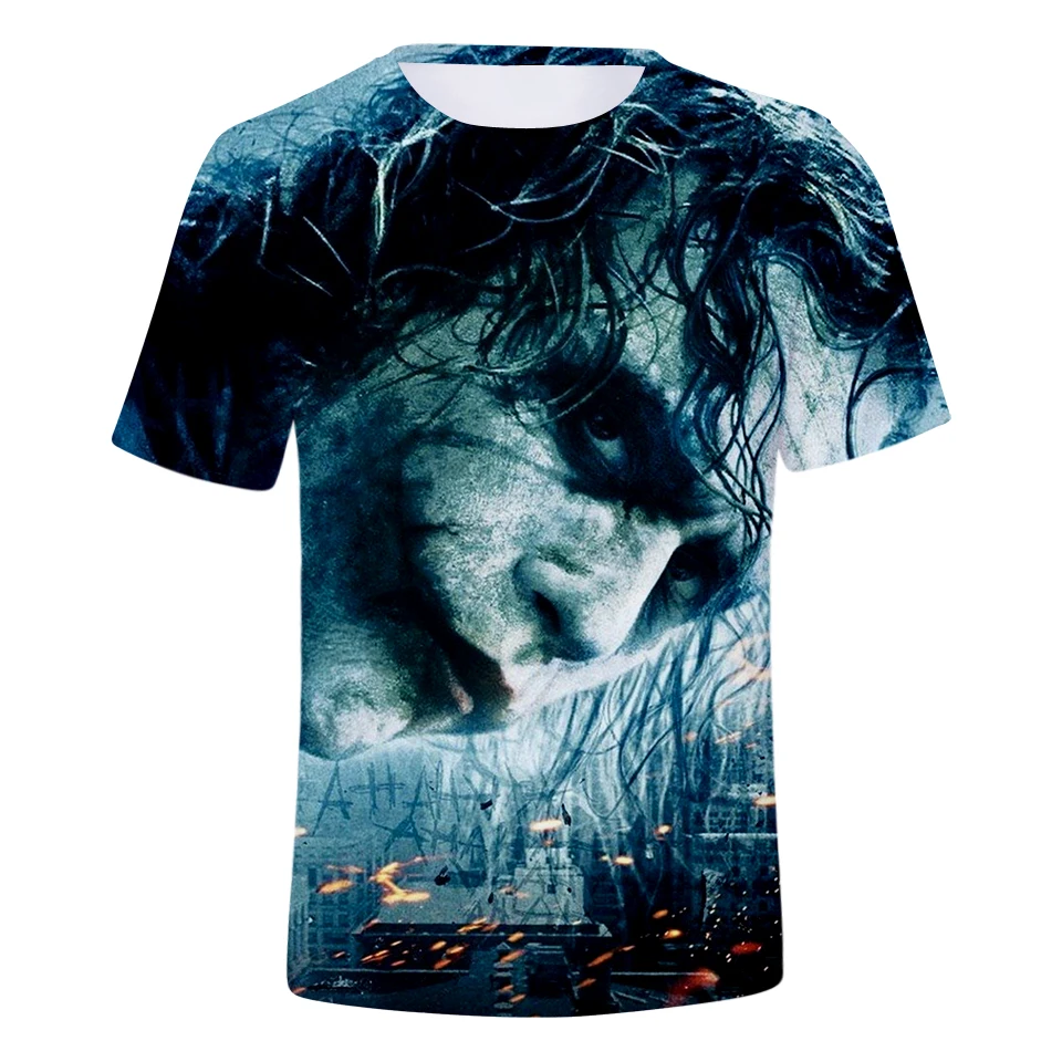 Summer Fashion New 3D Joker T-shirt Man/Women Short Sleeve Cool Style Harajuku Arrival Clothes | Женская одежда
