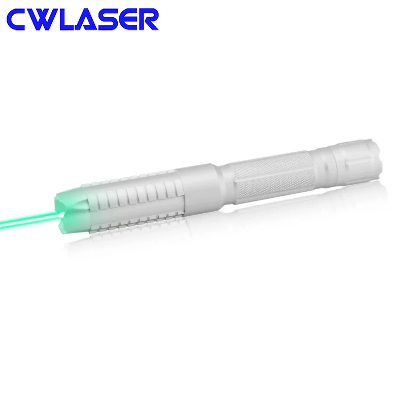 Фокусируемая Зеленая лазерная указка CWLASER Power ful 520nm мощный зеленый горящий лазер