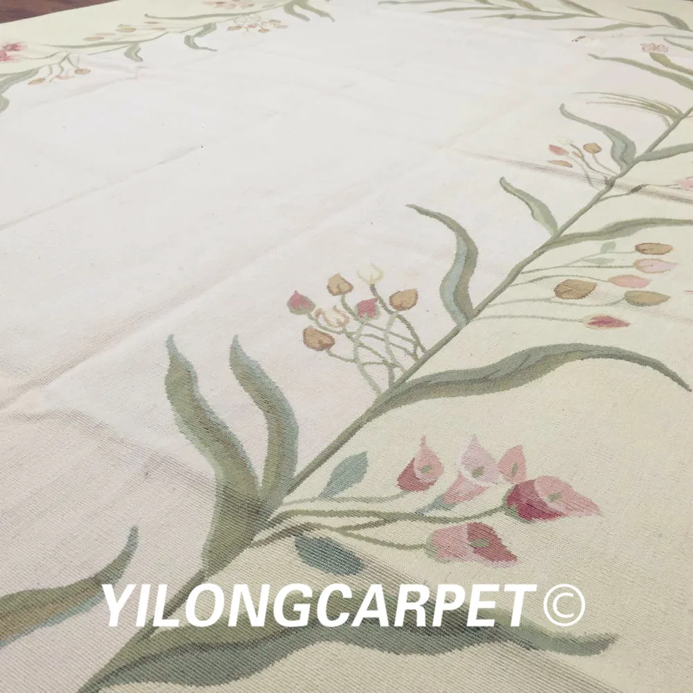 Yilong 6 'x 9' индивидуальный плоский плетеный ковер ручной работы из французской