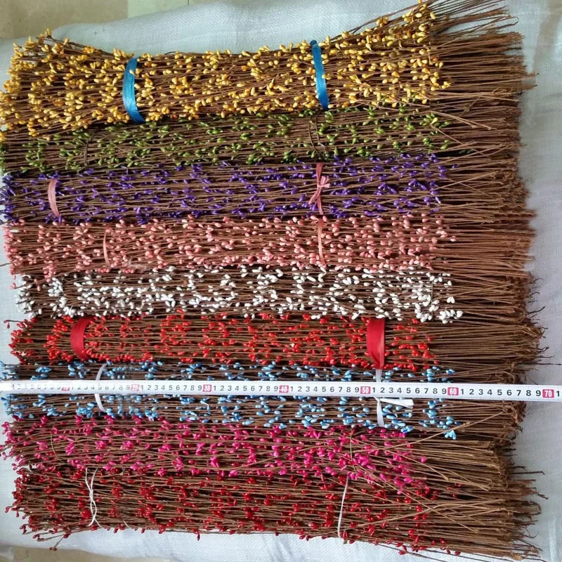 Искусственные сушеные Цветочные ветки с маленькими бутонами груши покрытые