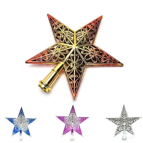 1 шт. Новый Золотой/Серебряный/Красный/Розовый Блестящий Звезда Рождественская