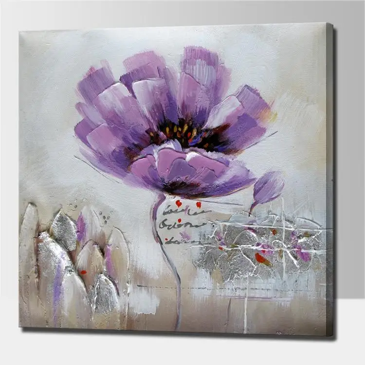 

Modern flower painting handmade oil on linen canvas modern flower oil painting living room wall art decoration no framed