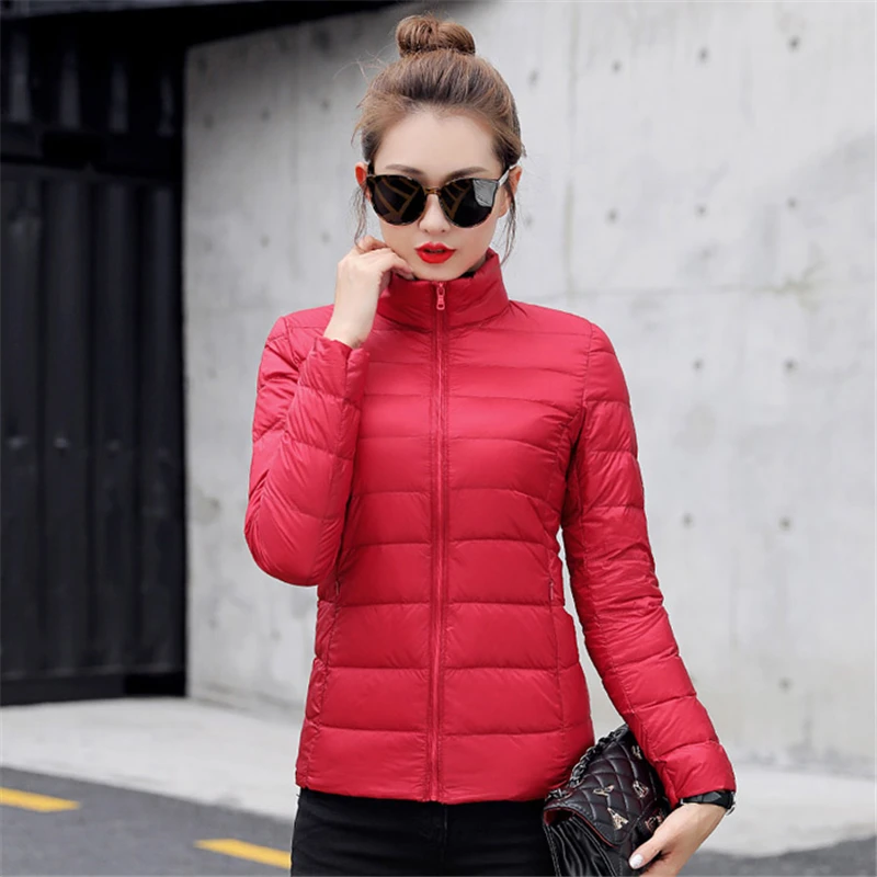 Hot New Multi-color Young Women Long-sleeved Down Coats Fashion Lady Jackets Pure Color Casual Wear Normal | Женская одежда